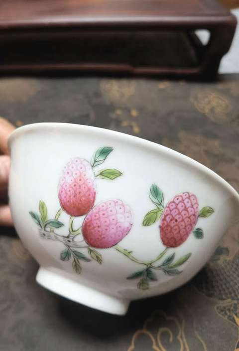 古玩陶瓷民國·粉彩三多紋茶園拍賣，當前價格12800元