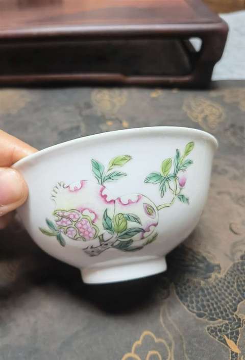 古玩陶瓷民國·粉彩三多紋茶園拍賣，當前價格12800元