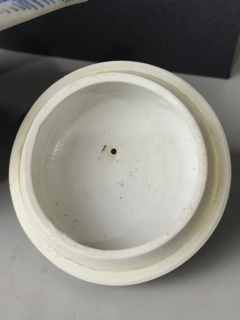 古玩陶瓷康熙·青花開窗花鳥紋壺真品鑒賞圖