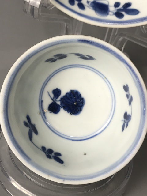 古玩陶瓷(精品杯碟)清·康熙·青花三多紋杯碟·套裝拍賣,當前價格1302元