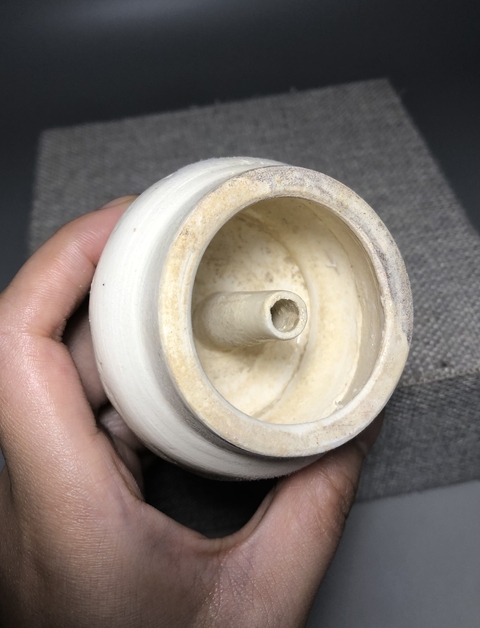 古玩陶瓷【清早】白釉香插【傳世佳品】拍賣,當前價格0元