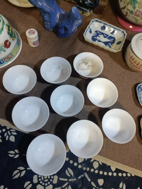 古玩陶瓷琺瑯彩花卉紋杯一套拍賣,當前價格2888元