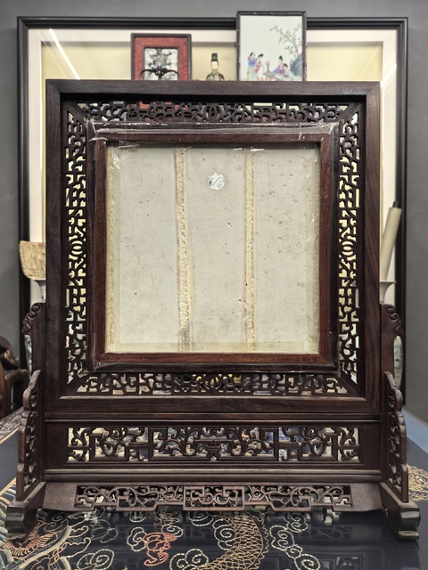 古玩陶瓷清晚期粉彩（龍騰虎躍）瓷板拍賣，當前價格18888元