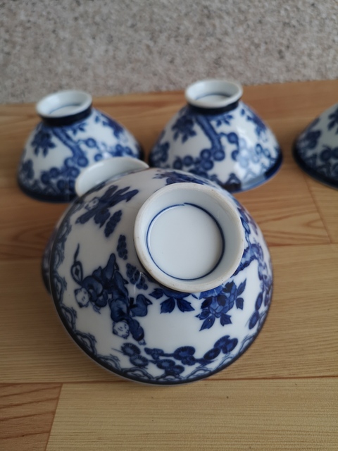 古玩陶瓷大正至昭和青花碗拍賣，當前價格260元