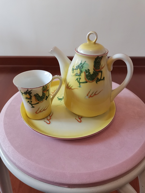 古玩陶瓷龍紋執壺拍賣，當前價格600元