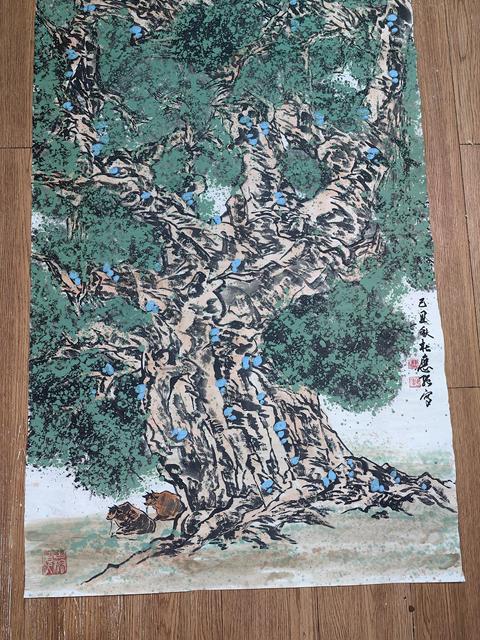 古玩字畫杜應強山水拍賣，當前價格2499元