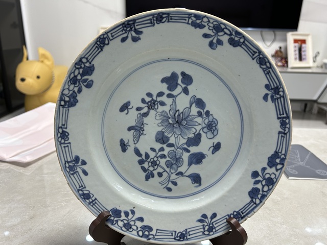 古玩陶瓷青花盤拍賣,當前價格330元