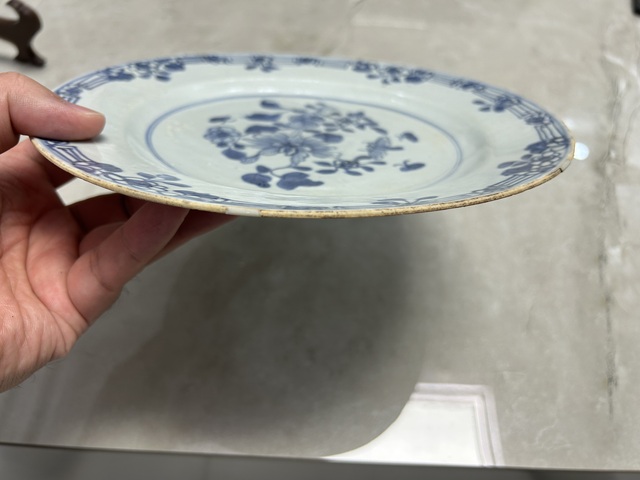 古玩陶瓷青花盤拍賣,當前價格330元