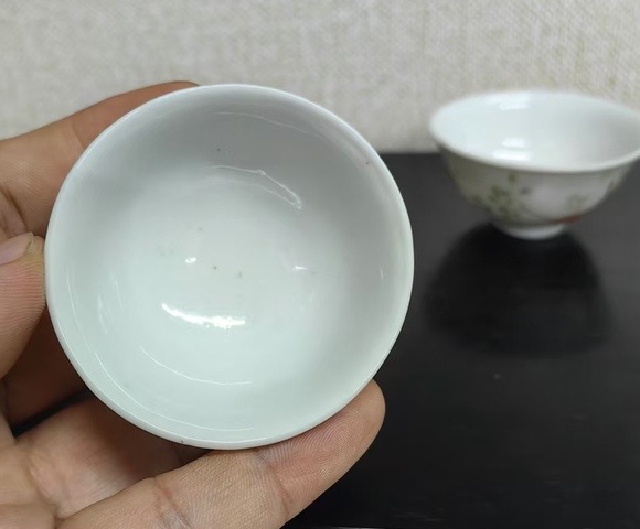 古玩陶瓷民國 粉彩花鳥紋杯拍賣,當前價格5678元
