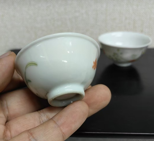 古玩陶瓷民國 粉彩花鳥紋杯拍賣,當前價格5678元