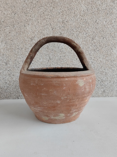 古玩陶瓷紅陶提籃拍賣,當(dāng)前價格580元
