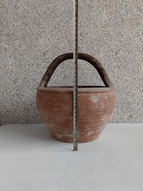 古玩陶瓷紅陶提籃拍賣,當(dāng)前價格580元