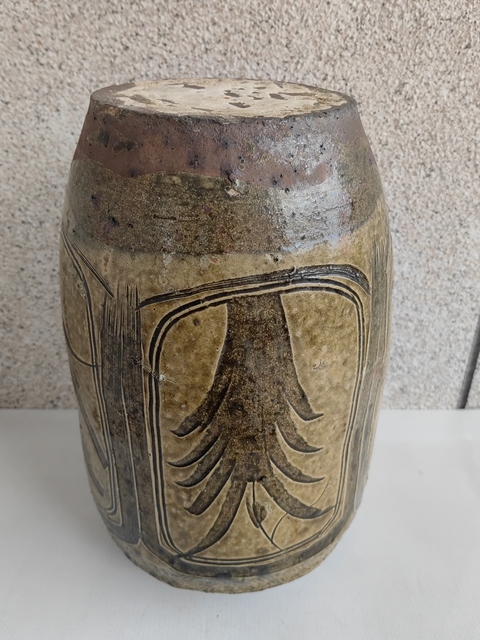 古玩陶瓷馬口窯刻花罐拍賣,當前價格450元