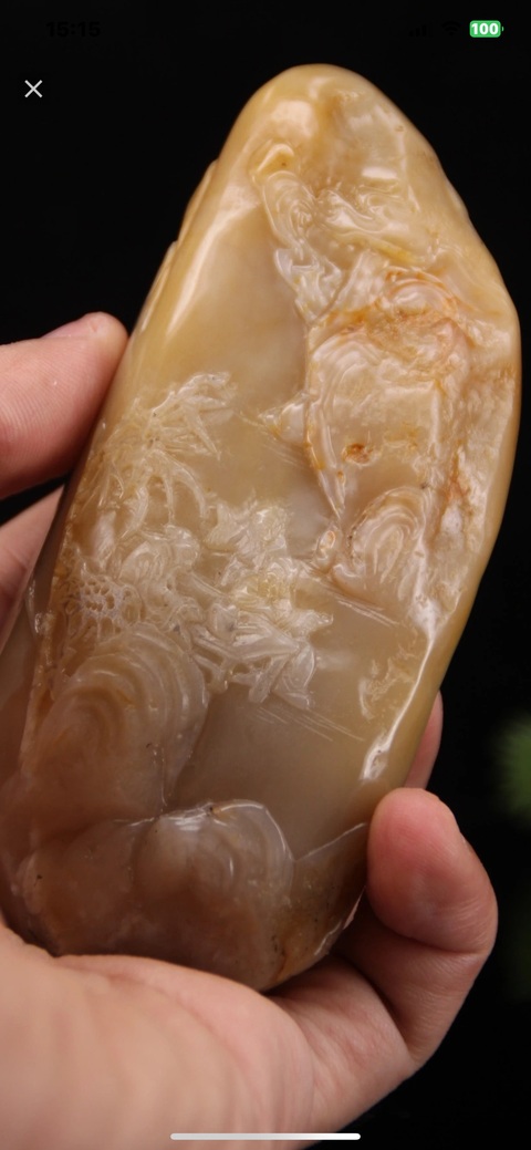 古玩雜項壽山掘性石擺件拍賣,當前價格600元