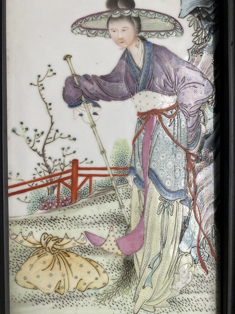 古玩陶瓷民國 粉彩人物紋瓷板一套拍賣,當前價格100000元