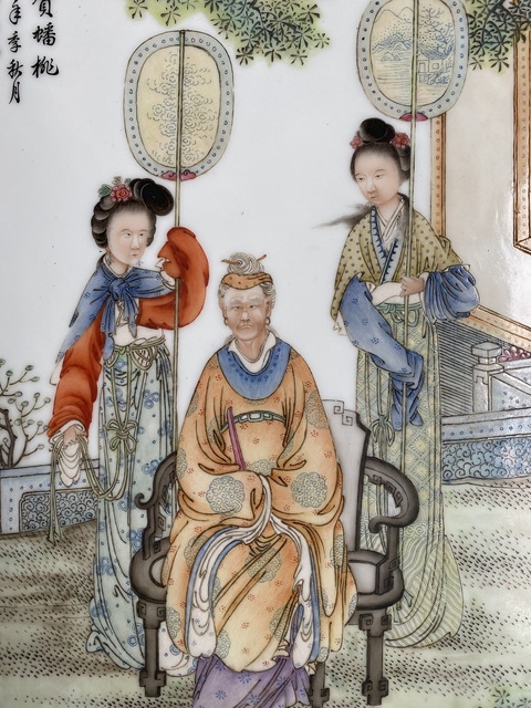 古玩陶瓷民國 粉彩人物紋瓷板一套拍賣,當前價格100000元