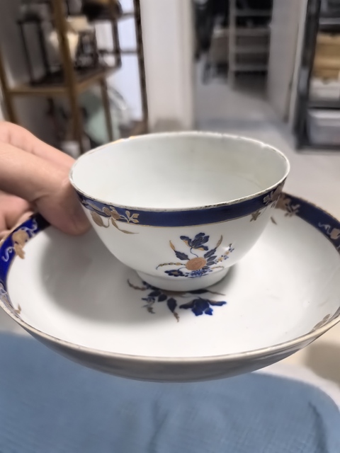 古玩陶瓷乾隆景德鎮窯彩瓷杯盤拍賣,當前價格1600元