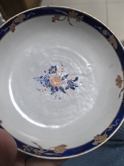 古玩陶瓷乾隆景德鎮窯彩瓷杯盤拍賣,當前價格1600元