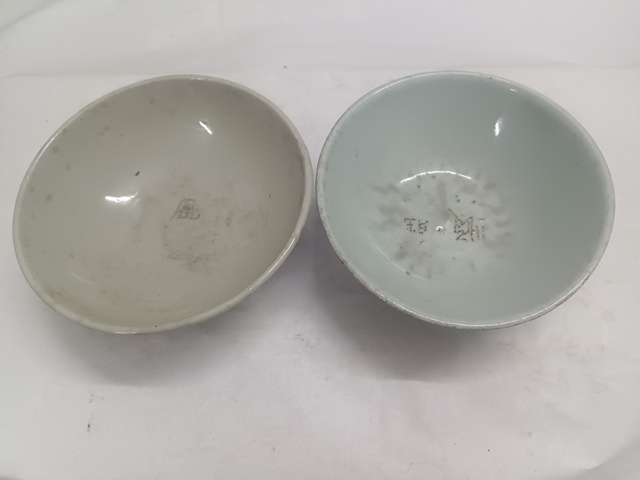 古玩陶瓷囍字紋青花碗拍賣,當前價格100元