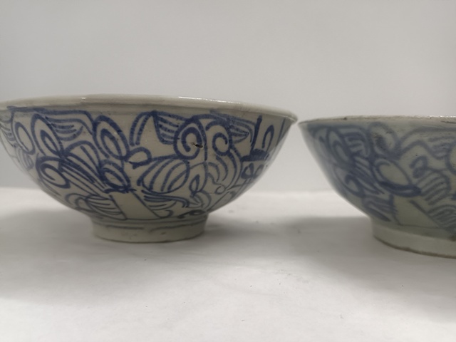 古玩陶瓷囍字紋青花碗拍賣,當前價格100元