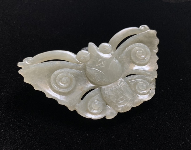 古玩玉器明代和田玉雕“蝴蝶佩”拍賣,當(dāng)前價(jià)格3500元