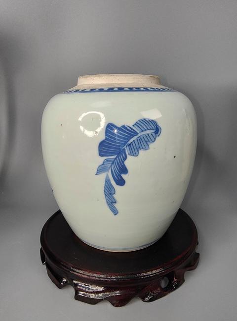 古玩陶瓷清乾嘉青花雜寶紋罐拍賣，當前價格1988元
