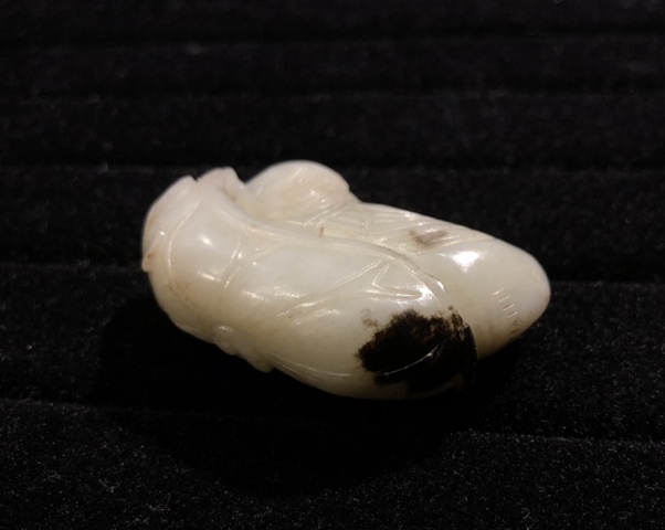 古玩玉器明代和田玉雕“鴛鴦”擺件拍賣,當前價格18000元