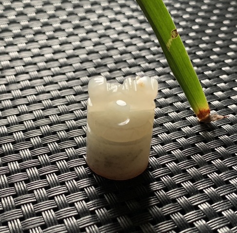 古玩玉器清代和田玉雕“獸鈕印章”拍賣，當(dāng)前價(jià)格16500元