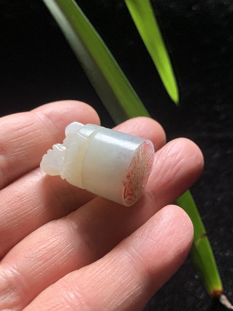 古玩玉器清代和田玉雕“獸鈕印章”拍賣，當(dāng)前價(jià)格16500元