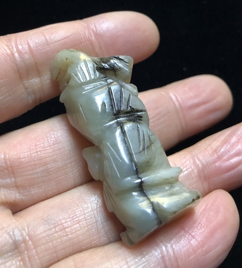 古玩玉器玉雕童子把件拍賣,當前價格5000元