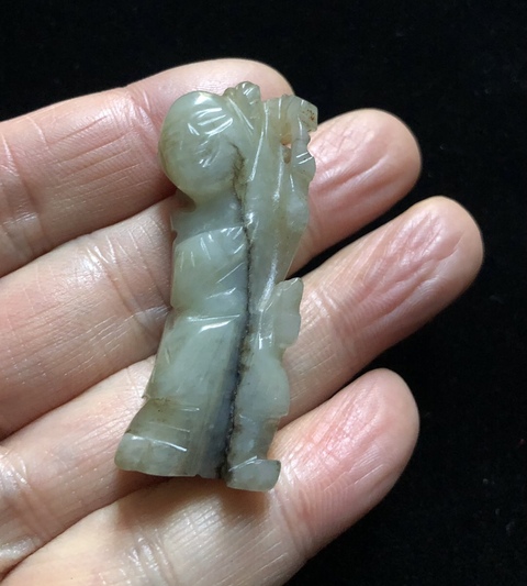 古玩玉器玉雕童子把件拍賣,當前價格5000元