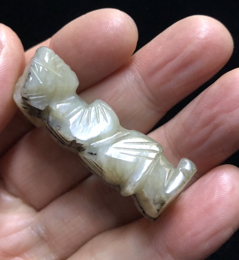 古玩玉器玉雕童子把件拍賣,當前價格5000元