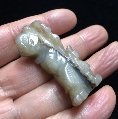 古玩玉器玉雕童子把件拍賣,當前價格5000元