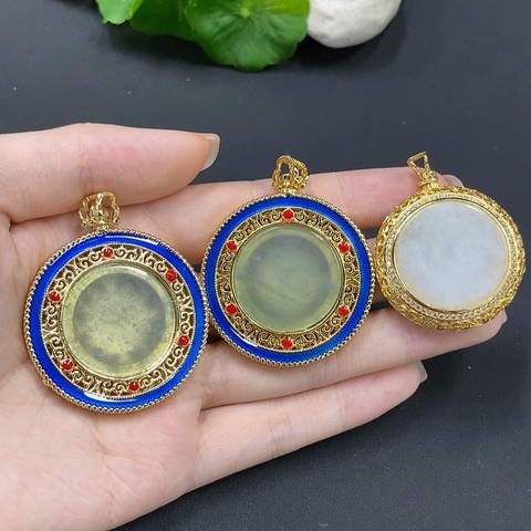 古玩玉器50天然翡翠掛墜 非金鑲 三個一手走拍賣,當前價格298元