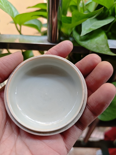 古玩陶瓷豇豆紅釉印泥盒拍賣,當前價格25000元