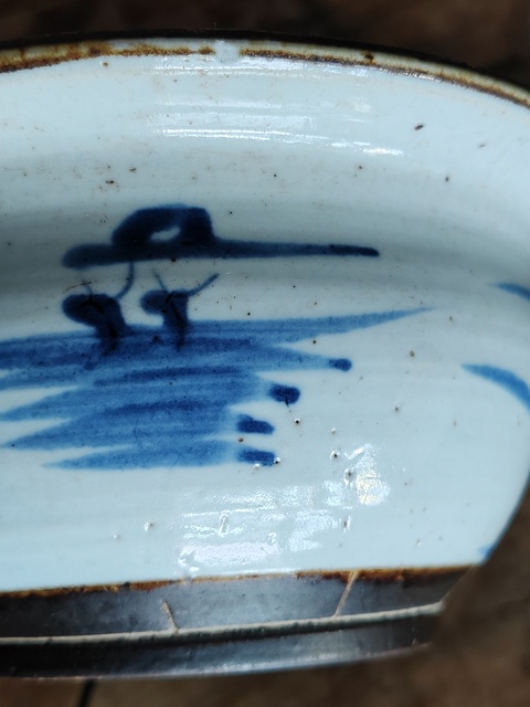 古玩陶瓷清代青花通景山水紋香爐拍賣,當(dāng)前價(jià)格688元