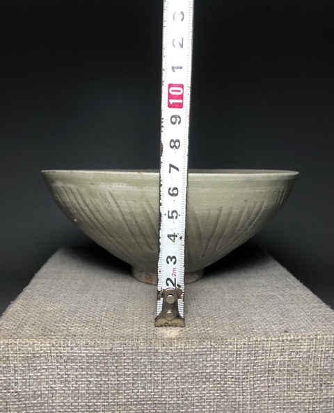 古玩陶瓷（精品宋代）青釉刻花紋碗拍賣，當(dāng)前價(jià)格2888元