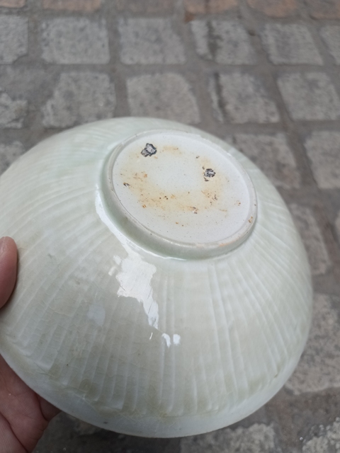 古玩陶瓷北宋湖田窯青白釉刻花盤拍賣，當前價格35000元