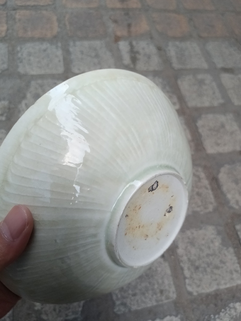 古玩陶瓷北宋湖田窯青白釉刻花盤拍賣，當前價格35000元