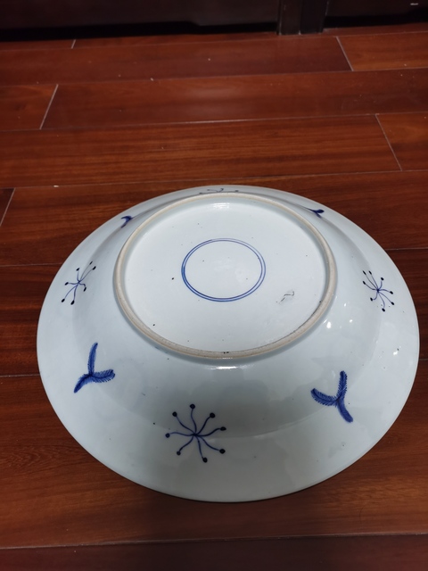 古玩陶瓷清中期二甲傳臚青花盤拍賣,當前價格8200元
