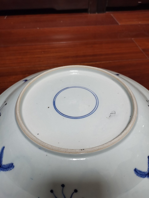 古玩陶瓷清中期二甲傳臚青花盤拍賣,當前價格8200元