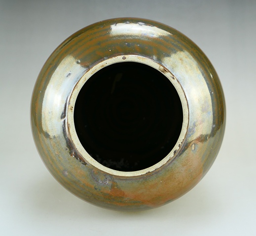 古玩陶瓷精品:明代定窯系紫金釉柿紅斑茶葉罐（1368年-1644年）拍賣，當(dāng)前價格3600元