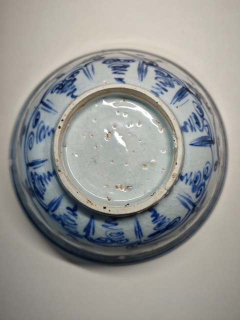 古玩陶瓷明空白期·青花纏枝花卉紋碗拍賣,當前價格9999元