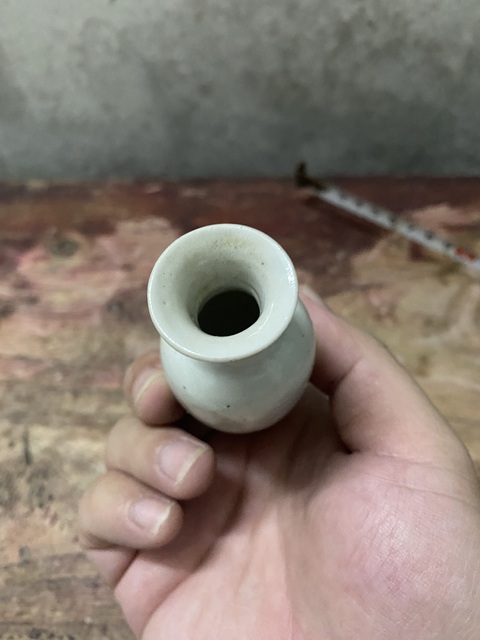 古玩陶瓷民國粉彩花卉小賞瓶拍賣,當前價格800元