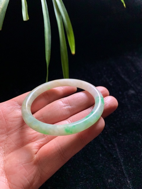 古玩玉器清代天然翡翠手鐲拍賣，當前價格38000元