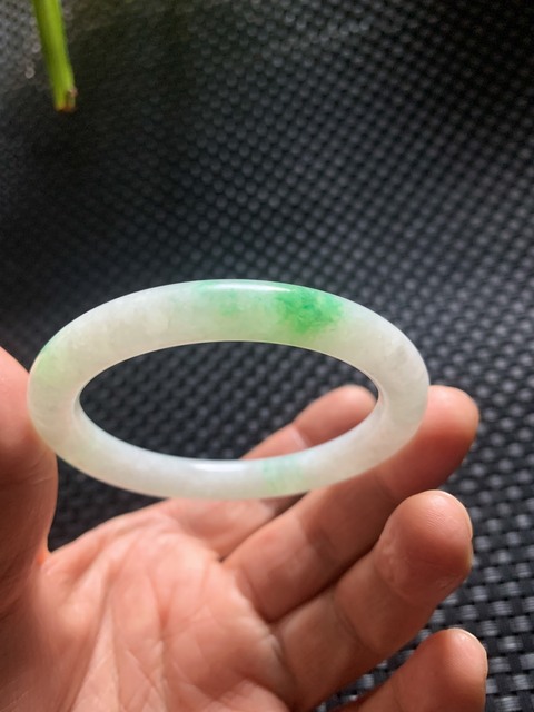 古玩玉器清代天然翡翠手鐲拍賣，當前價格32000元