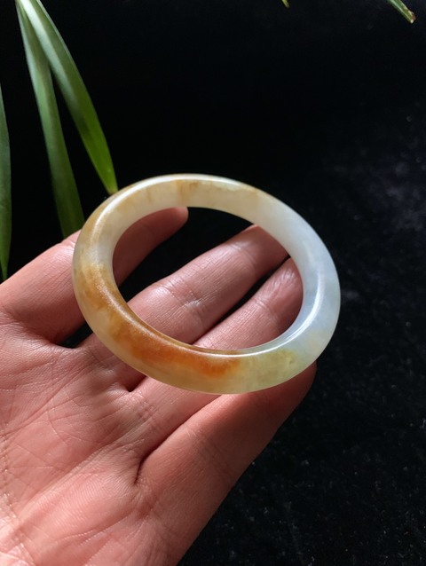 古玩玉器清代天然翡翠手鐲拍賣,當(dāng)前價(jià)格98000元