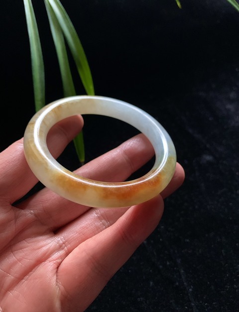 古玩玉器清代天然翡翠手鐲拍賣,當(dāng)前價(jià)格98000元