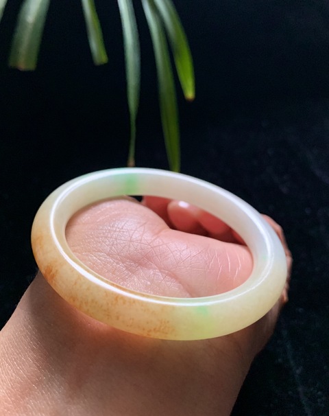 古玩玉器清代天然翡翠手鐲拍賣，當前價格98000元