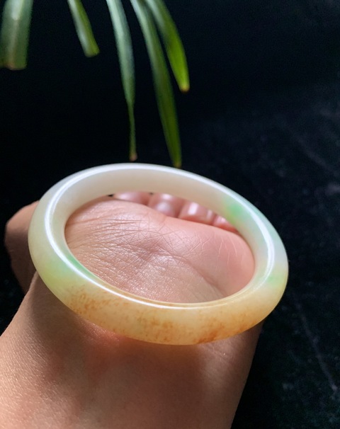 古玩玉器清代天然翡翠手鐲拍賣，當前價格98000元